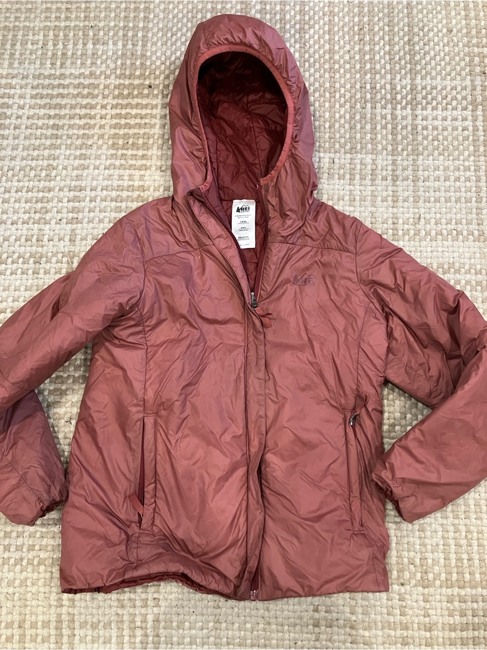 REI Lightweight Hooded Puffer Jacket - Dusty Rose